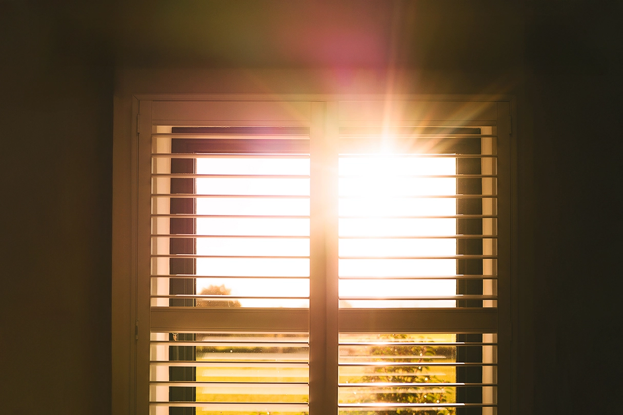 Keeping the sun out with shutters