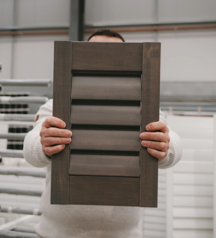 real basswood hardwood shutters