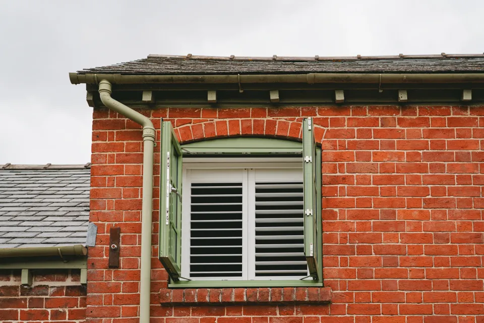 shutter in house from outside