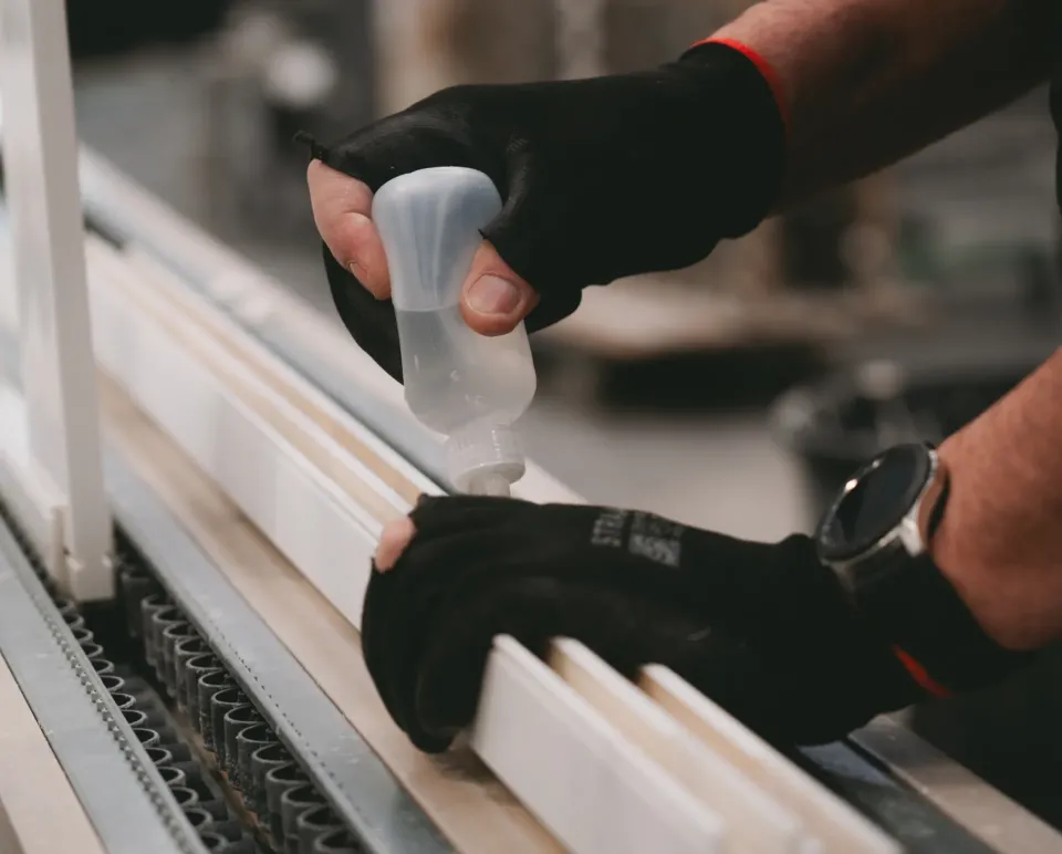 shutters in production in our uk factory